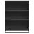 Bibliotecă, negru, 80,5x35x107,5 cm, lemn prelucrat GartenMobel Dekor