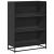 Bibliotecă, negru, 80,5x35x107,5 cm, lemn prelucrat GartenMobel Dekor