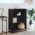 Bibliotecă, negru, 80,5x35x107,5 cm, lemn prelucrat GartenMobel Dekor