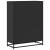 Bibliotecă, negru, 80,5x35x107,5 cm, lemn prelucrat GartenMobel Dekor