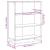 Bibliotecă, negru, 80,5x35x107,5 cm, lemn prelucrat GartenMobel Dekor