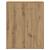 Dulap, stejar artizanal, 60x30x75 cm, lemn prelucrat GartenMobel Dekor
