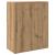 Dulap, stejar artizanal, 60x30x75 cm, lemn prelucrat GartenMobel Dekor
