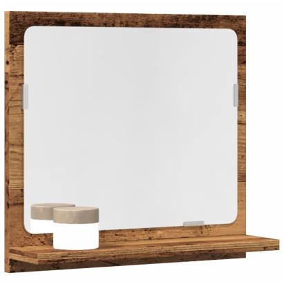 Dulap baie cu oglindă, lemn vechi, 40x11x37 cm, lemn prelucrat GartenMobel Dekor