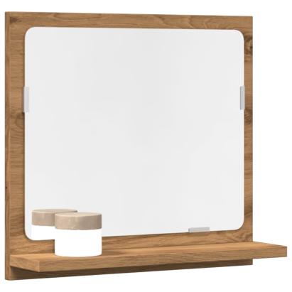 Dulap baie cu oglindă stejar artizanal 40x11x37 cm, lemn GartenMobel Dekor