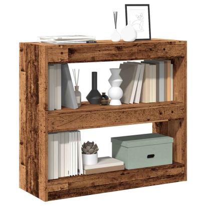 Dulap cu cărți/Separator de cameră Lemn vechi 80x30x72 cm GartenMobel Dekor