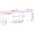 Dulap TV, lemn vechi, 150x30x50 cm, lemn prelucrat GartenMobel Dekor