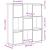 Bibliotecă, alb, 89x24x101,5 cm, lemn prelucrat GartenMobel Dekor
