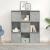 Bibliotecă, gri beton, 89x24x101,5 cm, lemn prelucrat GartenMobel Dekor