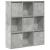 Bibliotecă, gri beton, 89x24x101,5 cm, lemn prelucrat GartenMobel Dekor