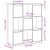Bibliotecă, gri beton, 89x24x101,5 cm, lemn prelucrat GartenMobel Dekor