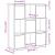 Bibliotecă, stejar fumuriu, 89x24x101,5 cm, lemn prelucrat GartenMobel Dekor