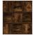 Bibliotecă, stejar fumuriu, 89x24x101,5 cm, lemn prelucrat GartenMobel Dekor
