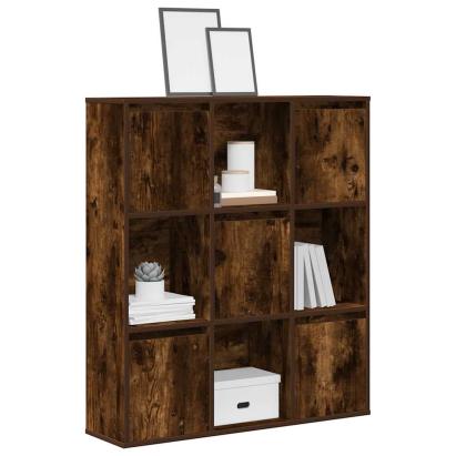 Bibliotecă, stejar fumuriu, 89x24x101,5 cm, lemn prelucrat GartenMobel Dekor