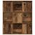 Bibliotecă, lemn vechi, 89x24x101,5 cm, lemn prelucrat GartenMobel Dekor