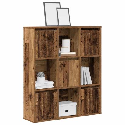 Bibliotecă, lemn vechi, 89x24x101,5 cm, lemn prelucrat GartenMobel Dekor