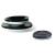 Set de masă CARINE 18 piese, alb-negru, farfurii, decor elegant pentru masă Handy KitchenServ