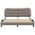 Cadru de pat fără saltea, gri taupe, 160x200 cm, textil GartenMobel Dekor