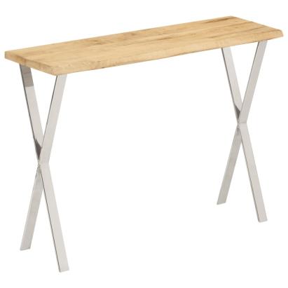 Masă consolă, margini naturale, 105x33x76 cm, lemn masiv mango GartenMobel Dekor