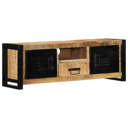 Dulap TV 100x30x35 cm lemn masiv de mango GartenMobel Dekor