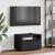 Dulap TV „VISNES” Negru 60x40x38 cm lemn prelucrat GartenMobel Dekor