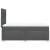 Pat box spring cu saltea, gri închis, 100x200 cm, textil GartenMobel Dekor