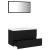 Set mobilier de baie, negru, lemn prelucrat GartenMobel Dekor