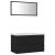 Set mobilier de baie, negru, lemn prelucrat GartenMobel Dekor