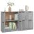 Servante, 2 piese, sonoma gri, 60x30x70 cm, lemn prelucrat GartenMobel Dekor