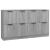 Servante, 2 piese, sonoma gri, 60x30x70 cm, lemn prelucrat GartenMobel Dekor