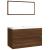 Set de mobilier de baie, stejar maro, lemn prelucrat GartenMobel Dekor