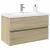 Set mobilier de baie, 2 piese, ceramică și lemn prelucrat GartenMobel Dekor