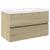 Set mobilier de baie, 2 piese, ceramică și lemn prelucrat GartenMobel Dekor