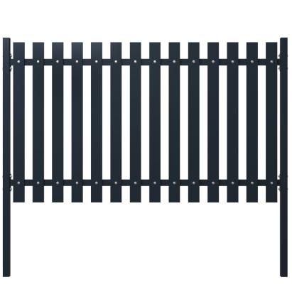 Panou de gard antracit 174,5x100 cm oțel vopsit electrostatic GartenMobel Dekor