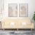 Canapea extensibilă cu 2 locuri, crem, material textil GartenMobel Dekor