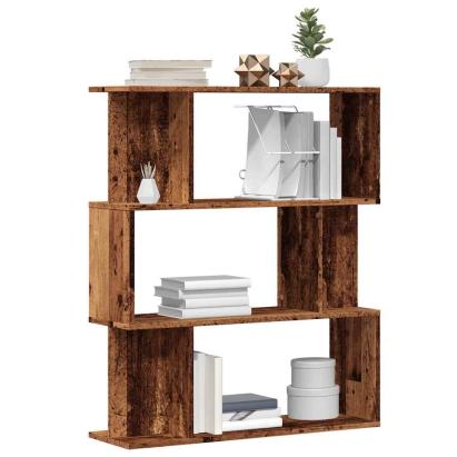 Dulap cu cărți din lemn vechi 80x24x96 cm lemn prelucrat GartenMobel Dekor