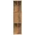 Bibliotecă, stejar artizanal, 80x24x96 cm, lemn prelucrat GartenMobel Dekor