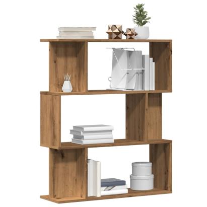 Bibliotecă, stejar artizanal, 80x24x96 cm, lemn prelucrat GartenMobel Dekor