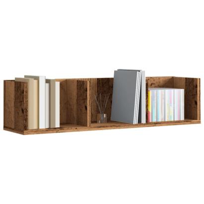 Raft de perete CD-uri, lemn vechi, 75x18x18 cm, lemn prelucrat GartenMobel Dekor