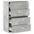 Dulapuri cu 2 sertare 2 buc Beton Gri 60x31x40cm Lemn prelucrat GartenMobel Dekor