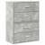 Dulapuri cu 2 sertare 2 buc Beton Gri 60x31x40cm Lemn prelucrat GartenMobel Dekor