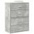 Dulapuri cu 2 sertare 2 buc Beton Gri 60x31x40cm Lemn prelucrat GartenMobel Dekor