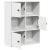 Bibliotecă, alb, 60x24x76,5 cm, lemn prelucrat GartenMobel Dekor