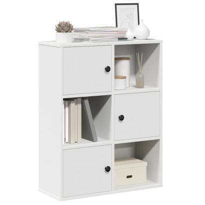 Bibliotecă, alb, 60x24x76,5 cm, lemn prelucrat GartenMobel Dekor