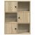 Bibliotecă, stejar sonoma, 60x24x76,5 cm, lemn prelucrat GartenMobel Dekor