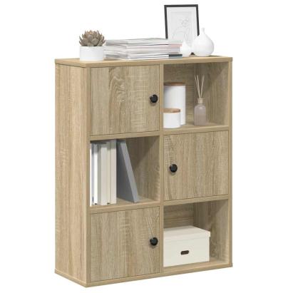 Bibliotecă, stejar sonoma, 60x24x76,5 cm, lemn prelucrat GartenMobel Dekor