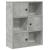 Bibliotecă, gri beton, 60x24x76,5 cm, lemn prelucrat GartenMobel Dekor
