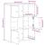 Bibliotecă, gri beton, 60x24x76,5 cm, lemn prelucrat GartenMobel Dekor
