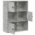 Bibliotecă, gri beton, 60x24x76,5 cm, lemn prelucrat GartenMobel Dekor