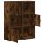 Bibliotecă, stejar fumuriu, 60x24x76,5 cm, lemn prelucrat GartenMobel Dekor